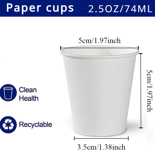 Eco Friendly Disposable Paper Cups  (50 / 100 PCS )- 2.5oz | PARIS MARKET.