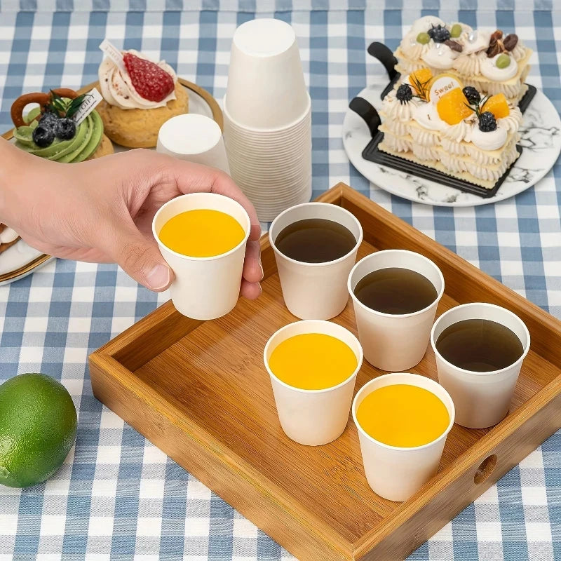 Eco Friendly Disposable Paper Cups  (50 / 100 PCS )- 2.5oz | PARIS MARKET.